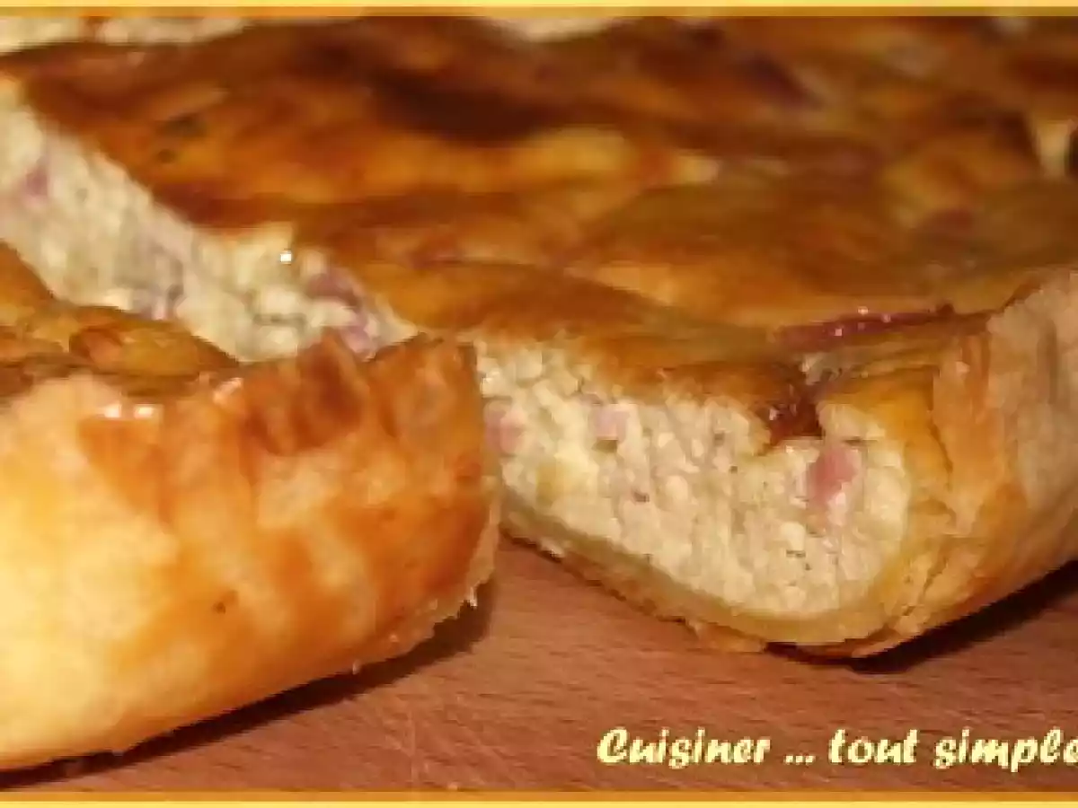Tarte Salée pour les enfants ... Boursin - Jambon