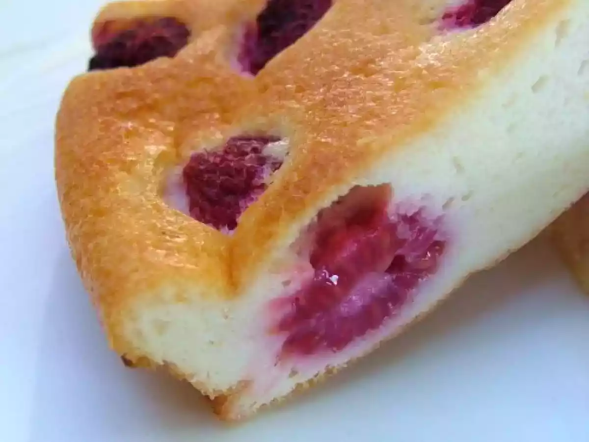 Tarte sans pâte au fromage blanc, citron & framboises