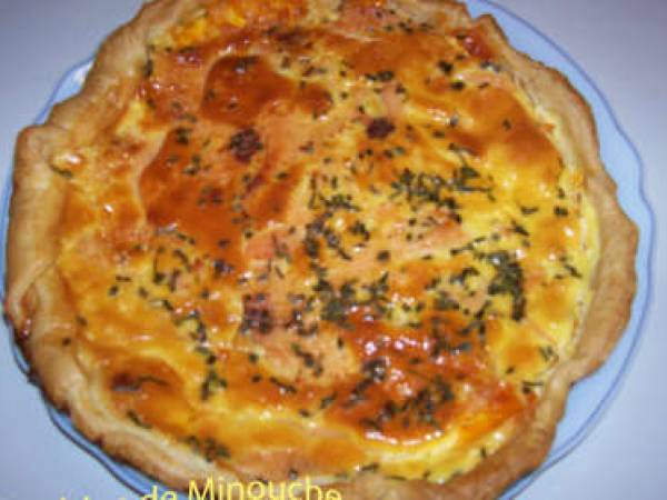 Tarte saumon-cheddar