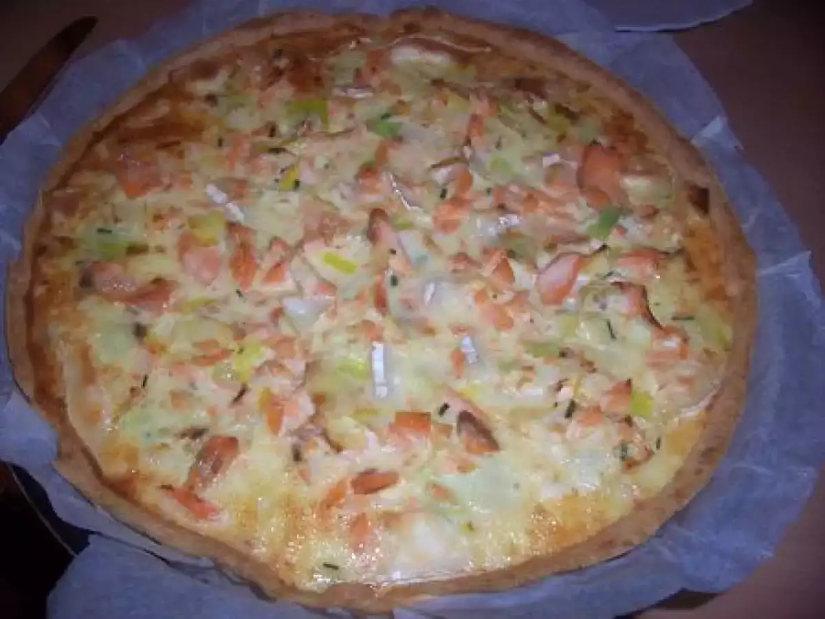 Tarte saumon - poireau - chèvre - photo 3