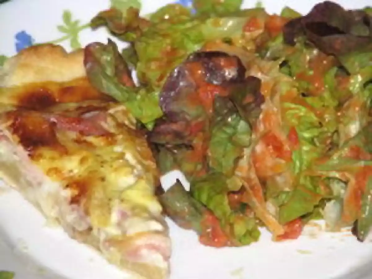 Tarte savoyarde et sa salade aux tomates confites - photo 4