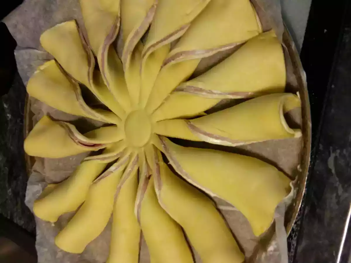 Tarte soleil de fête aux escargots