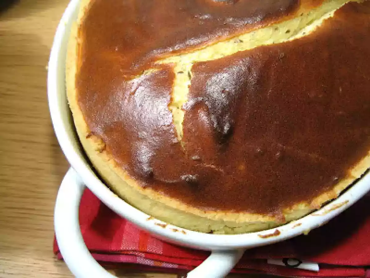 Tarte soufflée au fromage & au cumin