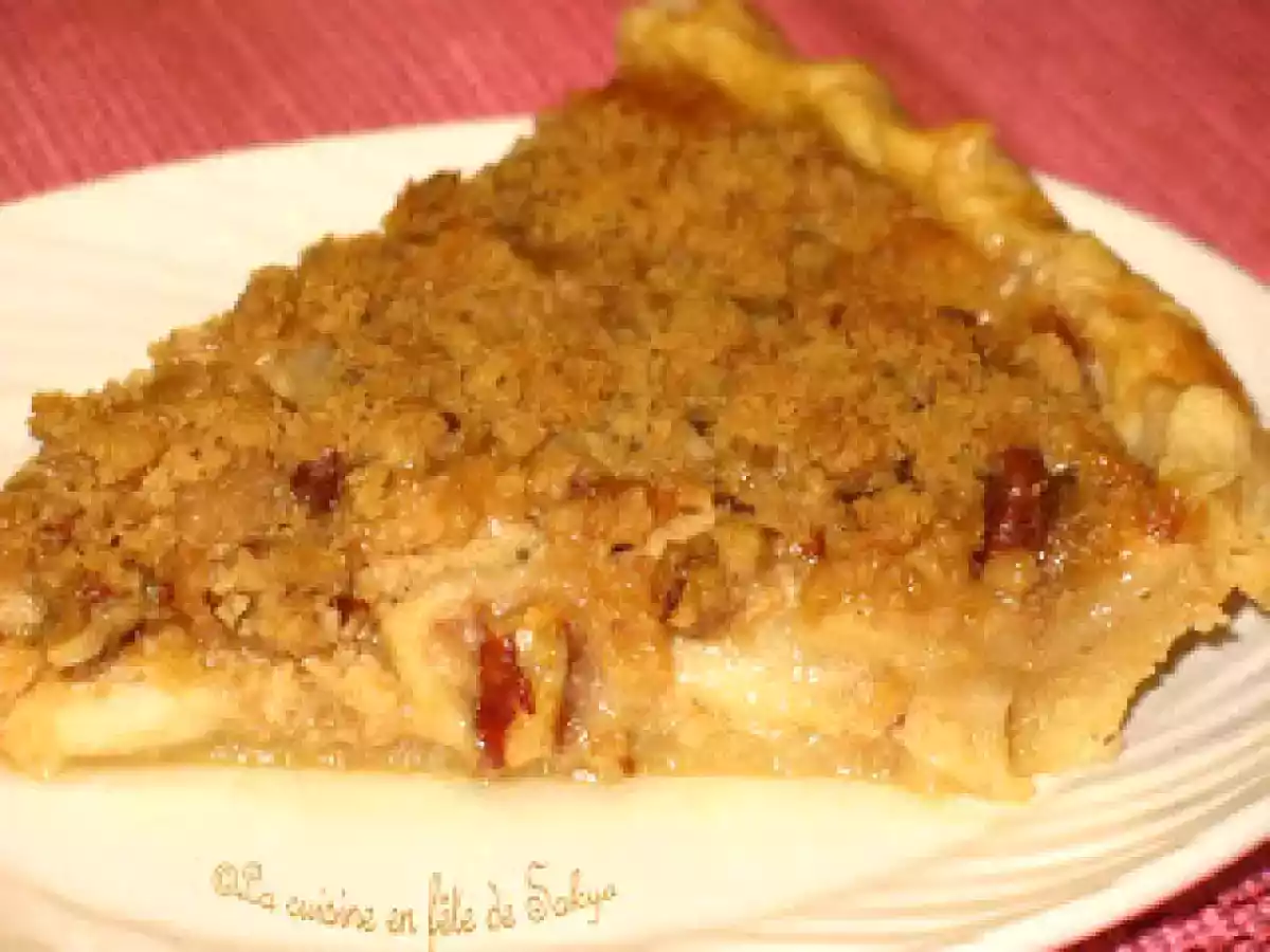 Tarte Streusel au Caramel et aux Pommes