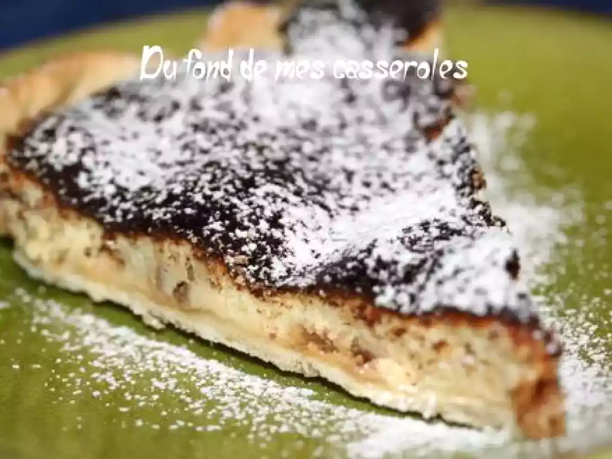 Tarte sucrée aux figues, miel et chèvre frais