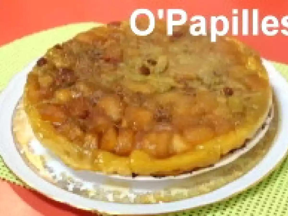 Tarte tatin à la rhubarbe et aux pommes - photo 2