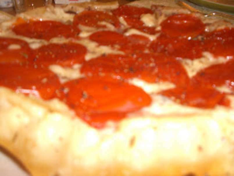 Tarte tatin à la tomate mozzarella
