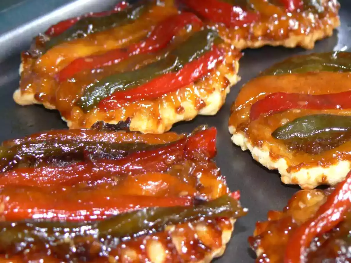 Tarte tatin aux poivrons