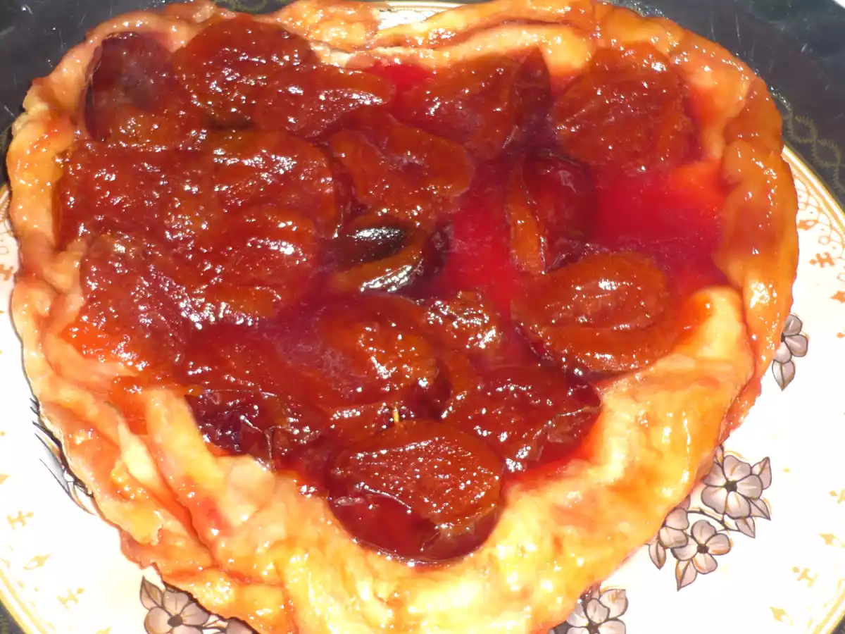 Tarte tatin aux prunes