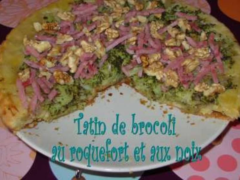 Tarte tatin de brocoli au roquefort et aux noix - photo 2