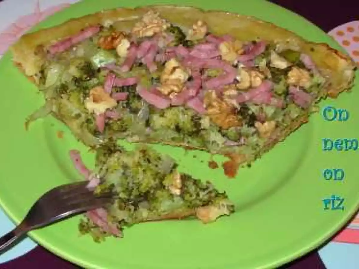 Tarte tatin de brocoli au roquefort et aux noix - photo 3