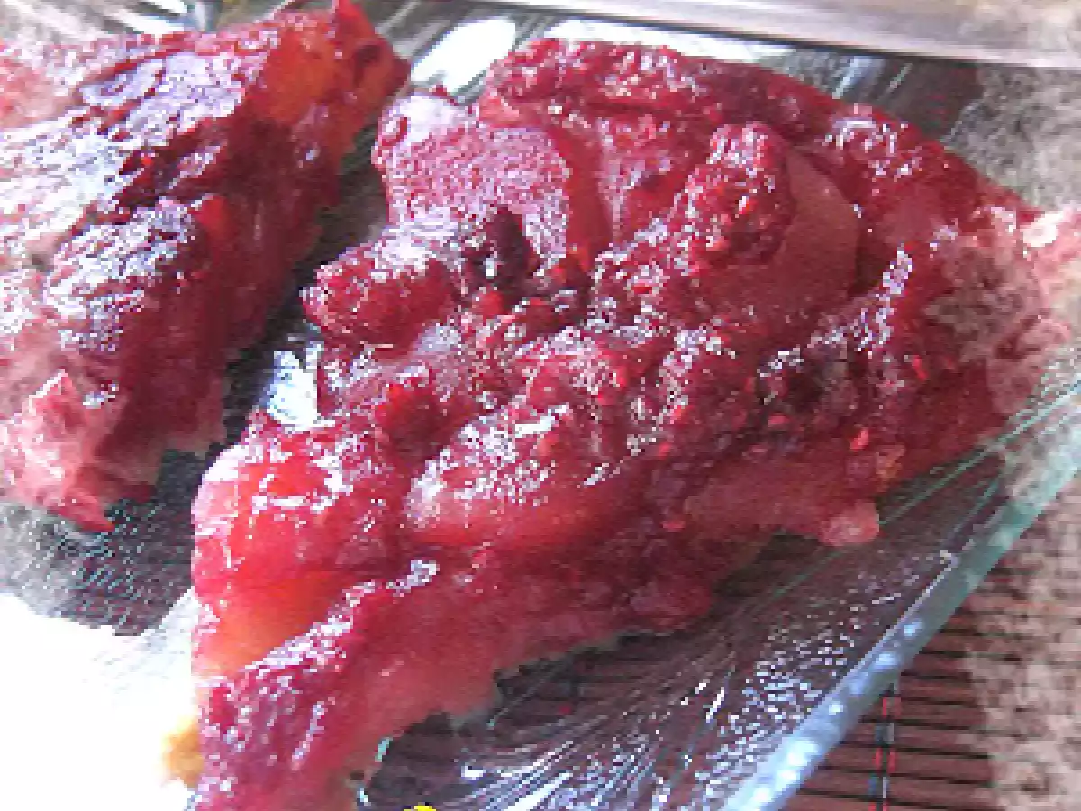 Tarte tatin pommes et framboises