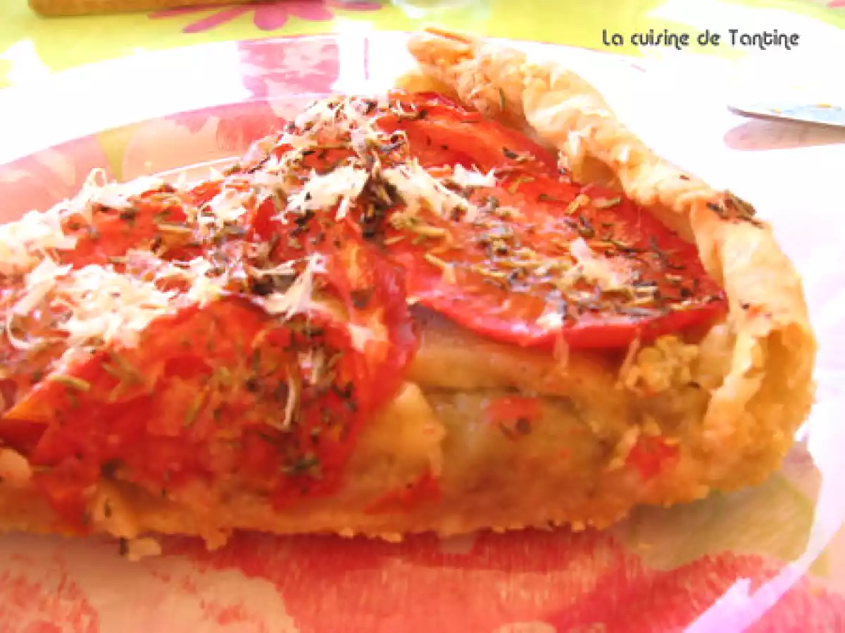 Tarte tomates aubergines tapenade - photo 2