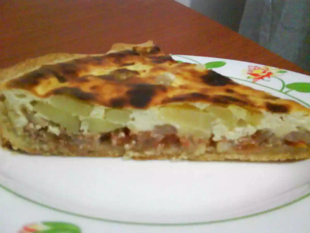 Tarte tomates, pommes de terre, thon ricotta - photo 2