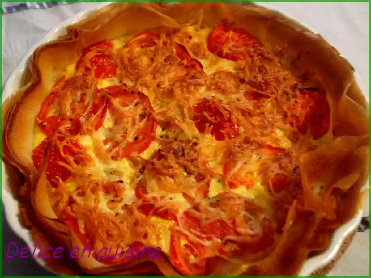 Tarte tomates saumon