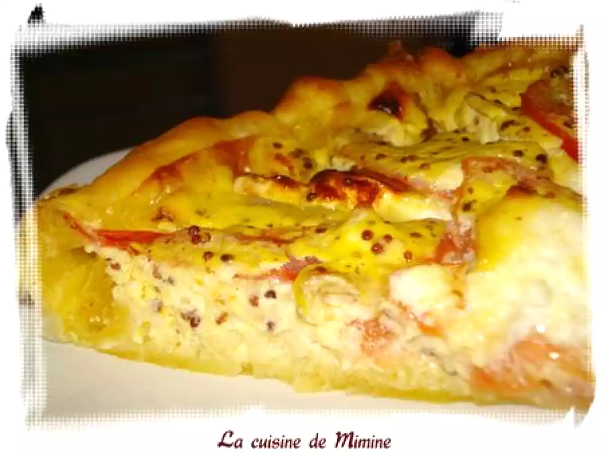 Tarte tomato-chèvre à la moutarde à l'ancienne et au yaourt - photo 3