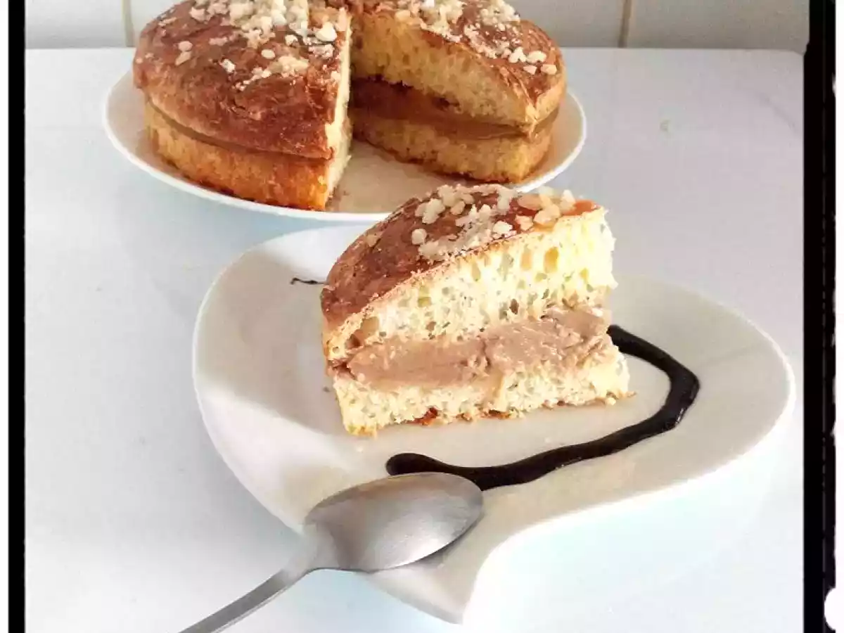 Tarte tropézienne à la pralinoise