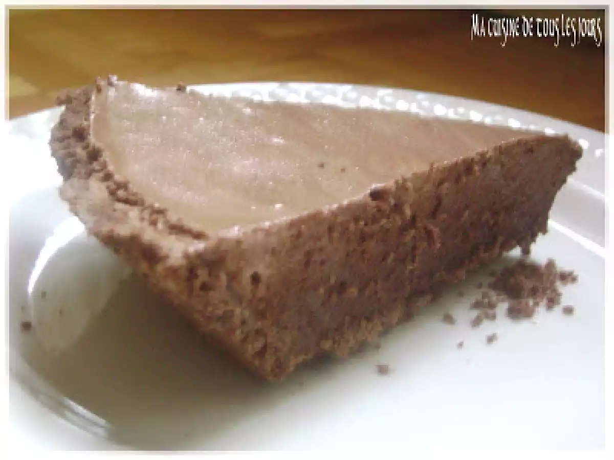 Tarte truffée au chocolat:un petit paradis en bouche!