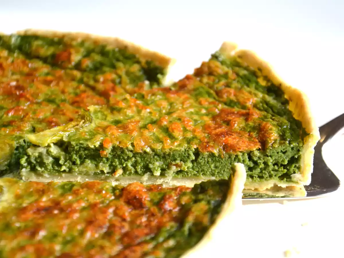 Tarte verte aux choux de Bruxelles & épinards { recette santé } - photo 3