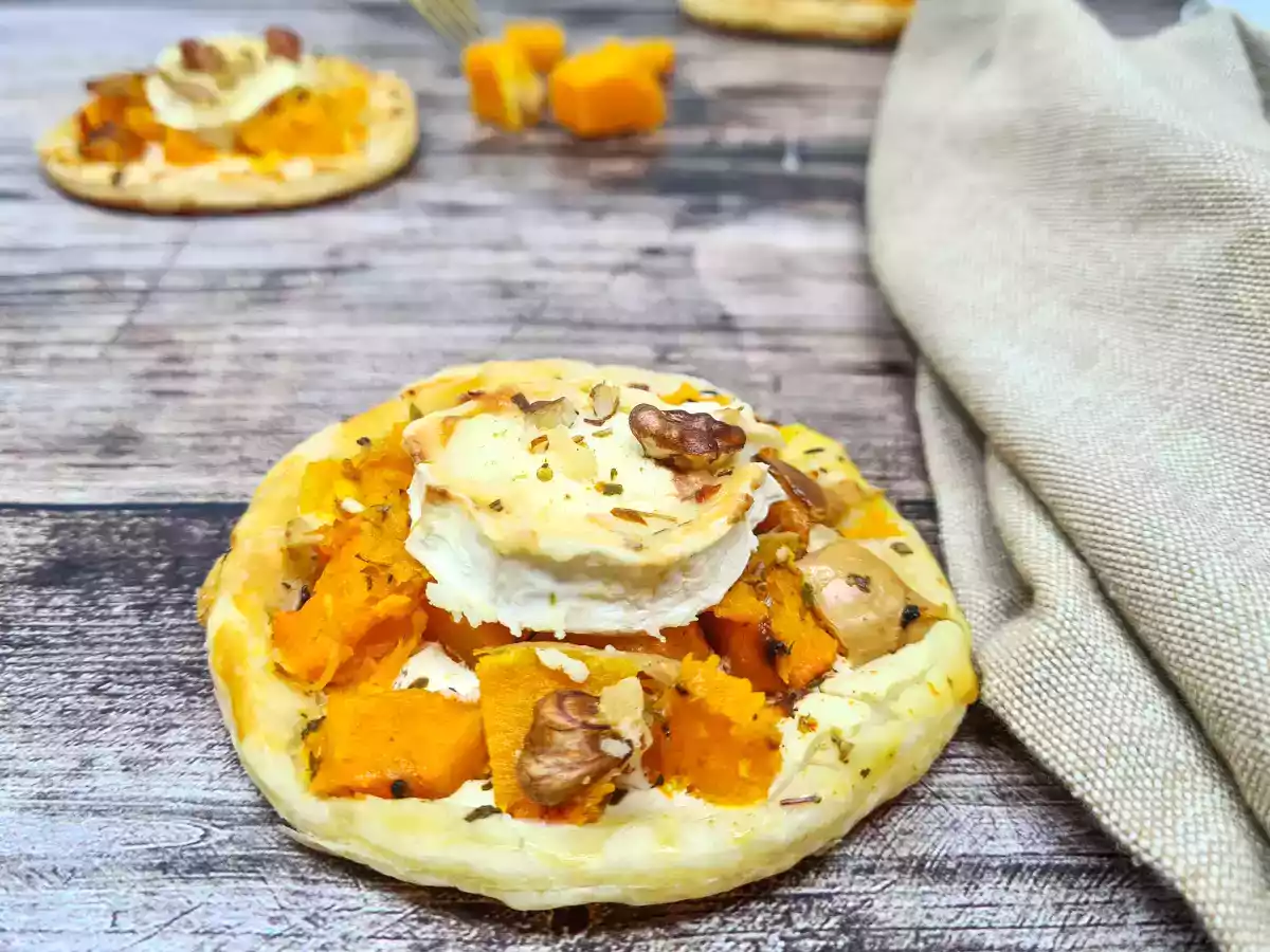Tartelette butternut et chèvre