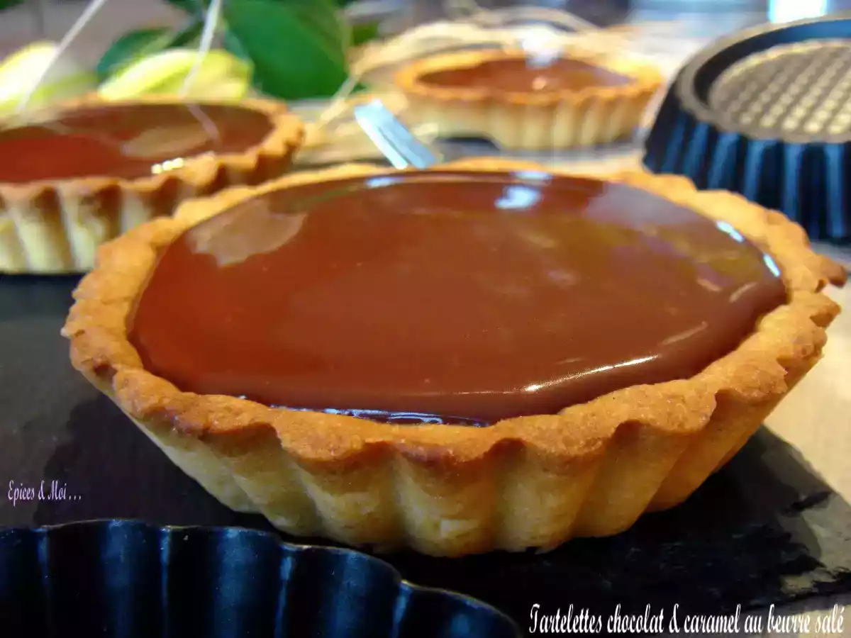 Tartelette chocolat caramel au beurre salé