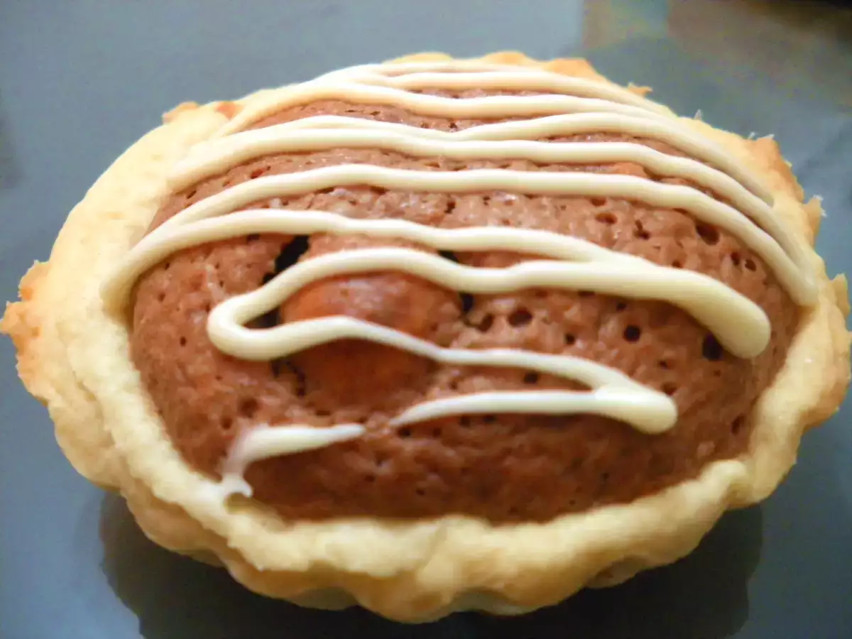 Tartelette chocolat noisette au coeur de confiture de lait - photo 2