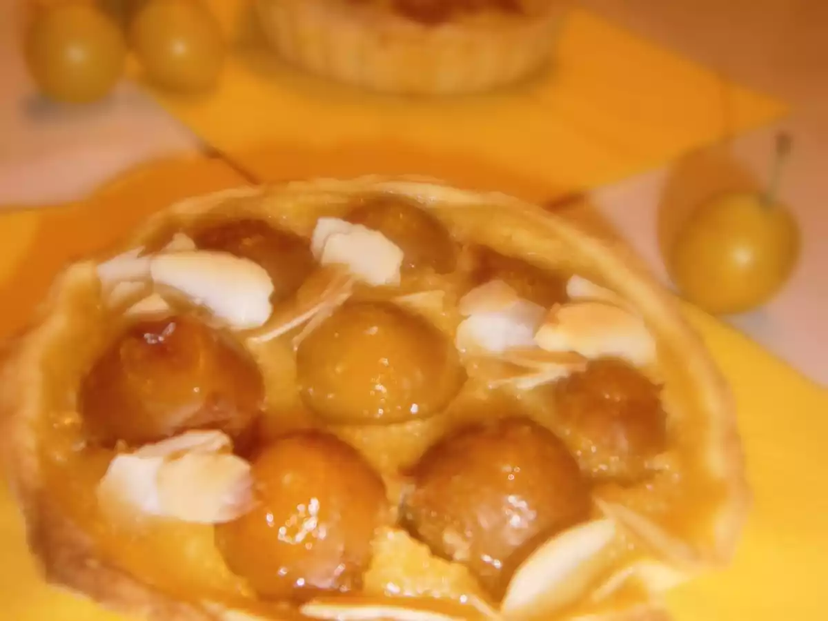 Tartelette de mirabelles à la crème d'amandes