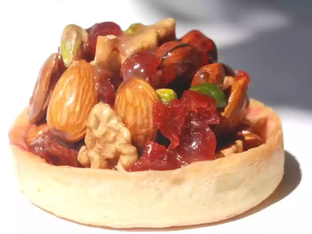 Tartelette en caramel de mendiants