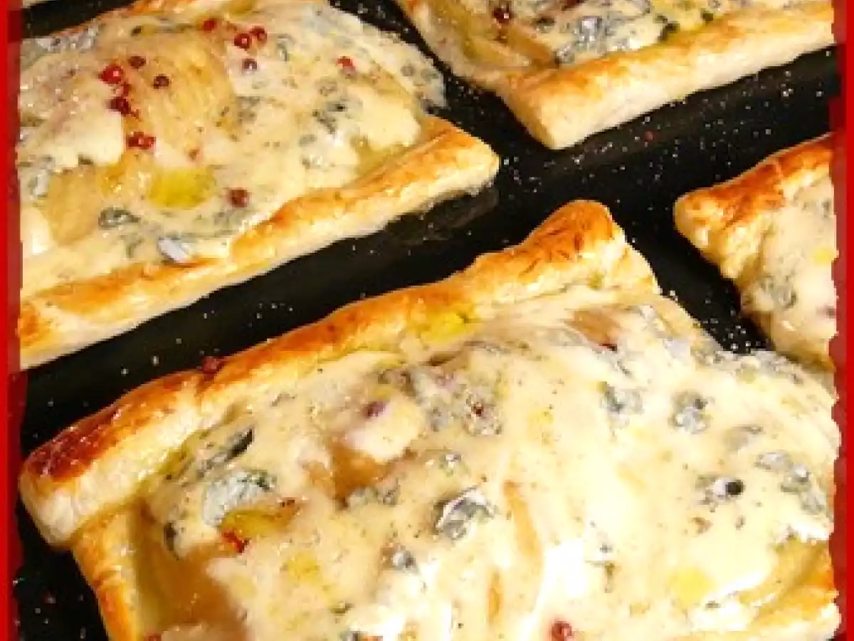 Tartelette fine aux poires et à la Fourme d'Ambert - photo 2