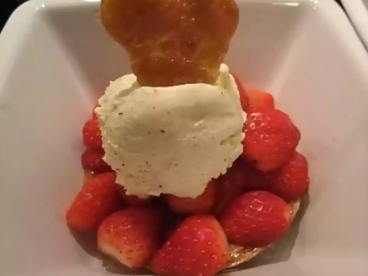 Tartelette nougatine aux fraises