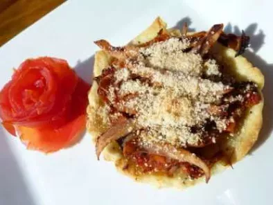 Tartelettes à l'encornet, fondue de tomates, photo 2