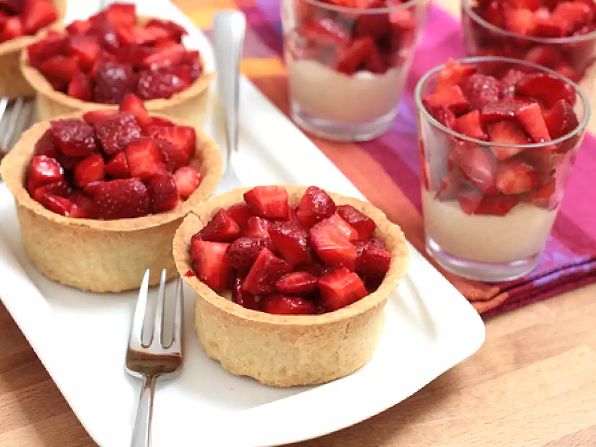 Tartelettes à la mousse de mascarpone & aux fraises