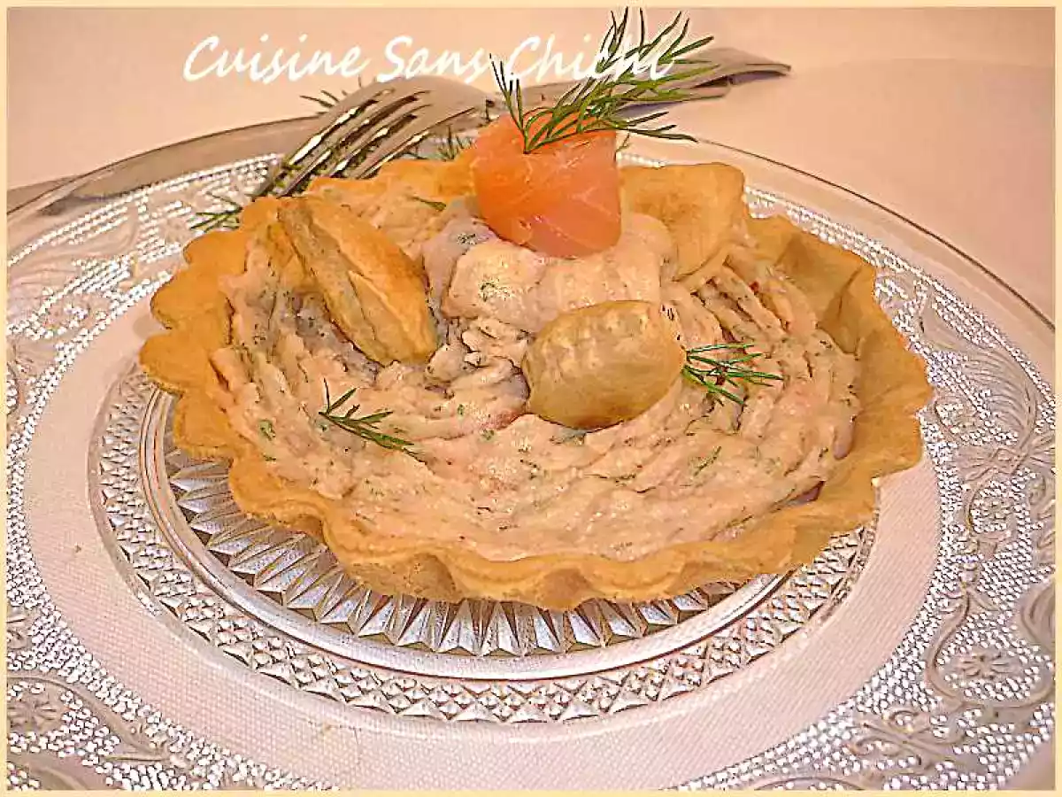Tartelettes à la mousse de saumon fumé