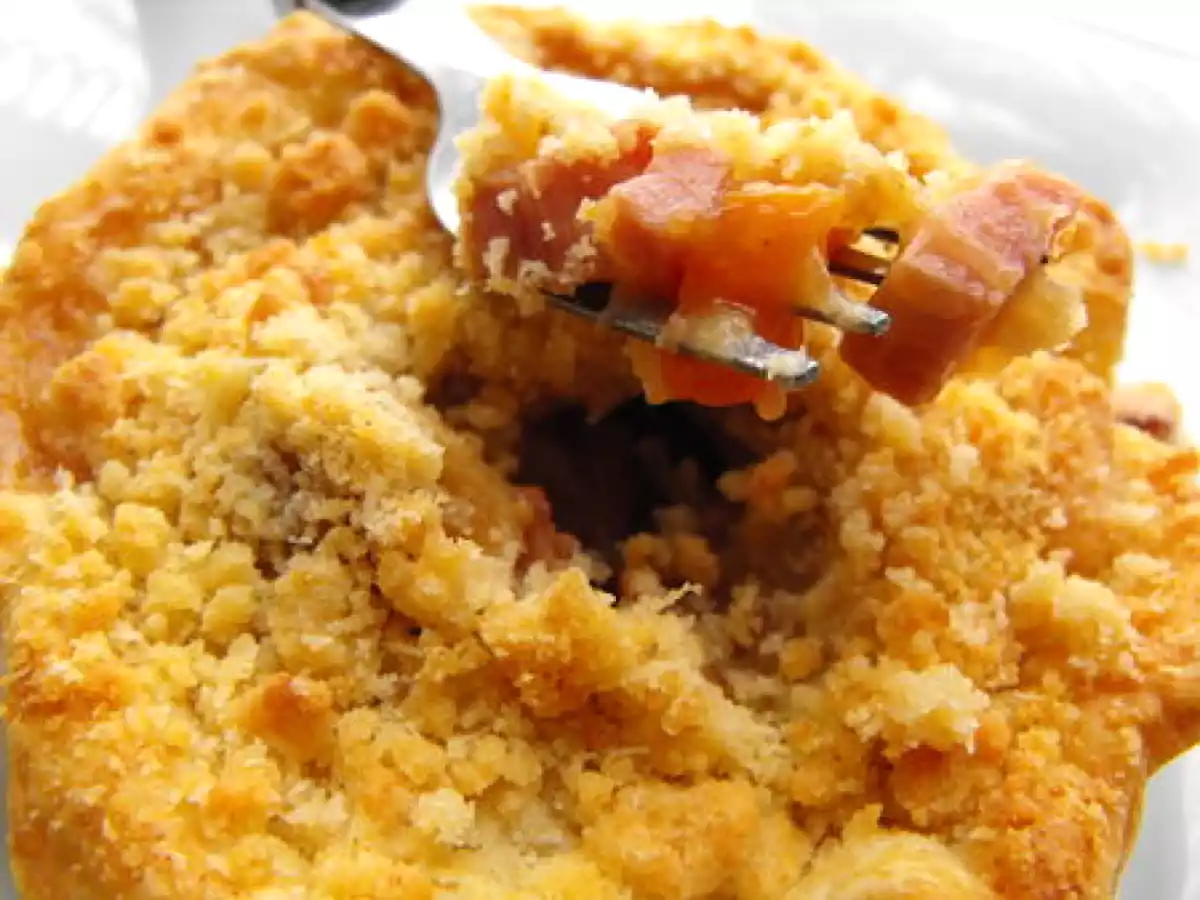 Tartelettes à la reine couronnées de crumble !