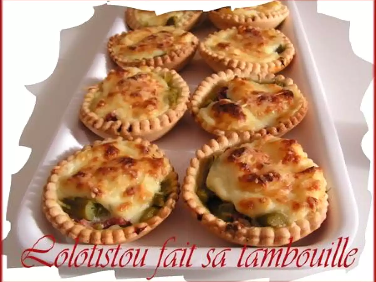 TARTELETTES asperges-magret séché