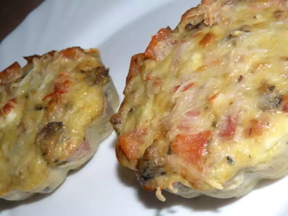 Tartelettes au mascarpone tomate-feta-jambon-champignon - photo 2