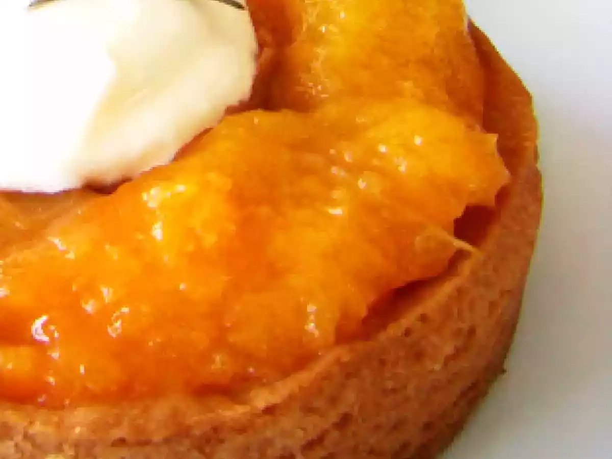 Tartelettes aux abricots compotes et mousse de mascarpone au romarin. - photo 2