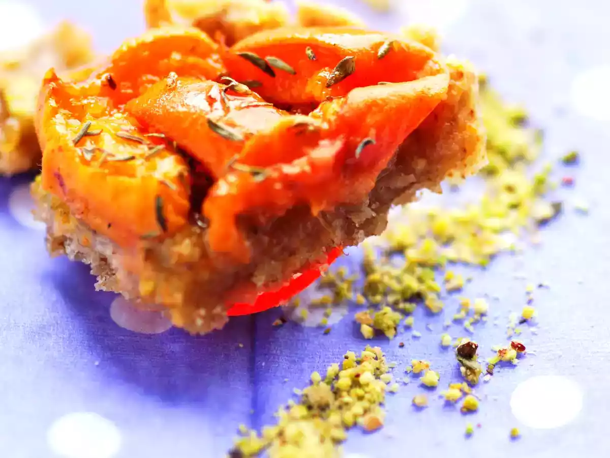 Tartelettes aux abricots, thym & pistache - photo 3