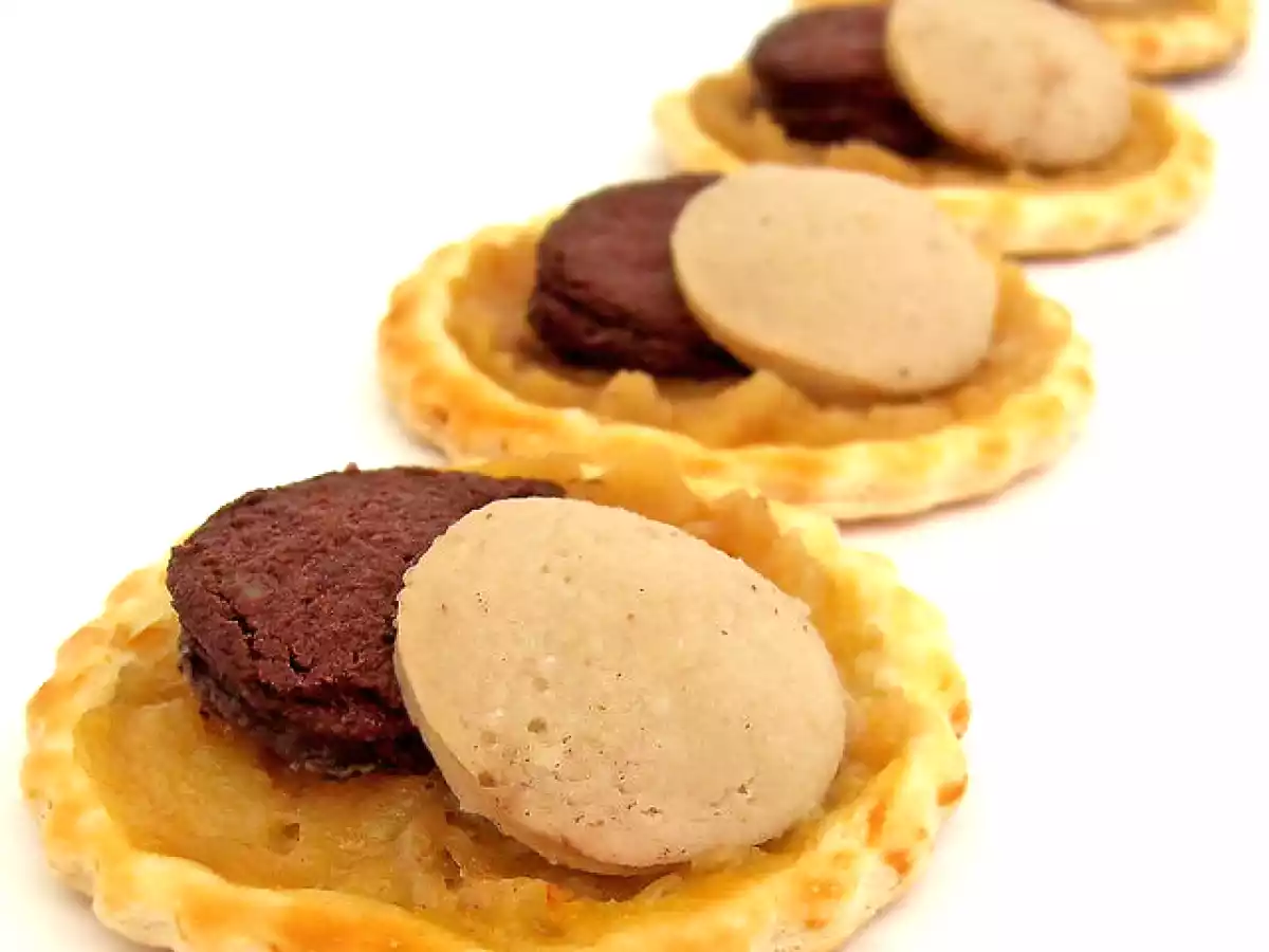 Tartelettes aux deux boudins pour un apéritif dinatoire amélioré !