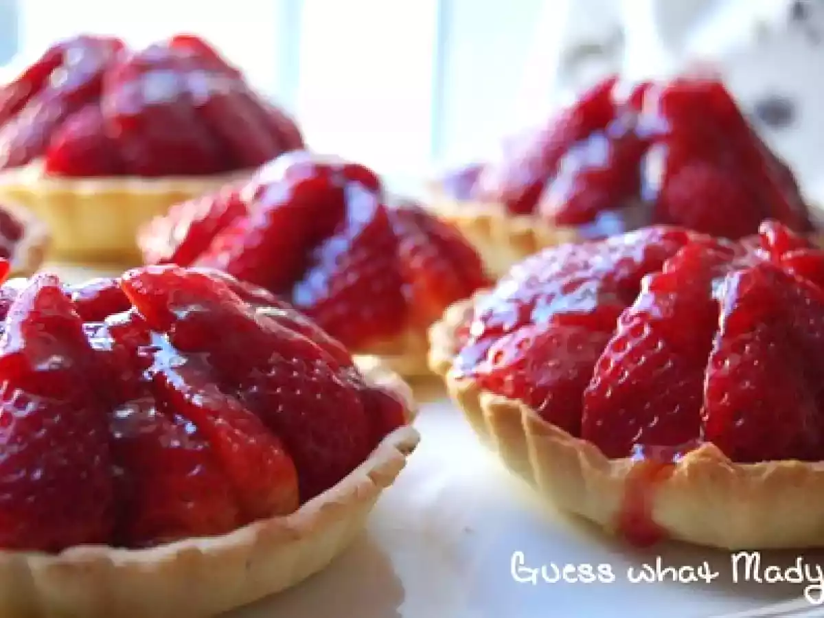 Tartelettes aux fraises et crème patissière