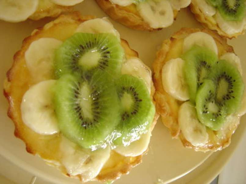 Tartelettes banane, et kiwi a la créme d'amande, photo 2