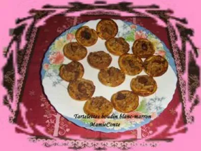 Tartelettes boudin blanc-marron
