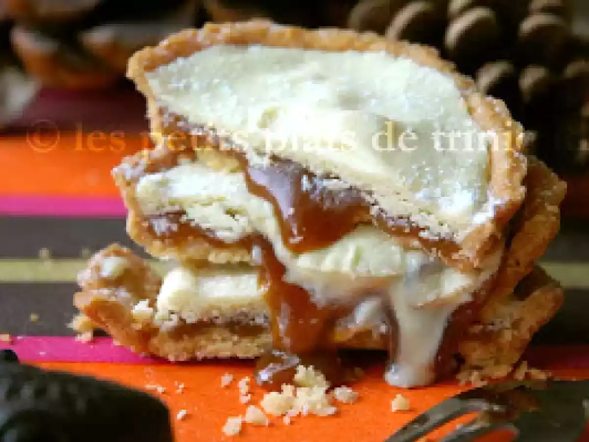 Tartelettes caramel au beurre salé et chocolat blanc