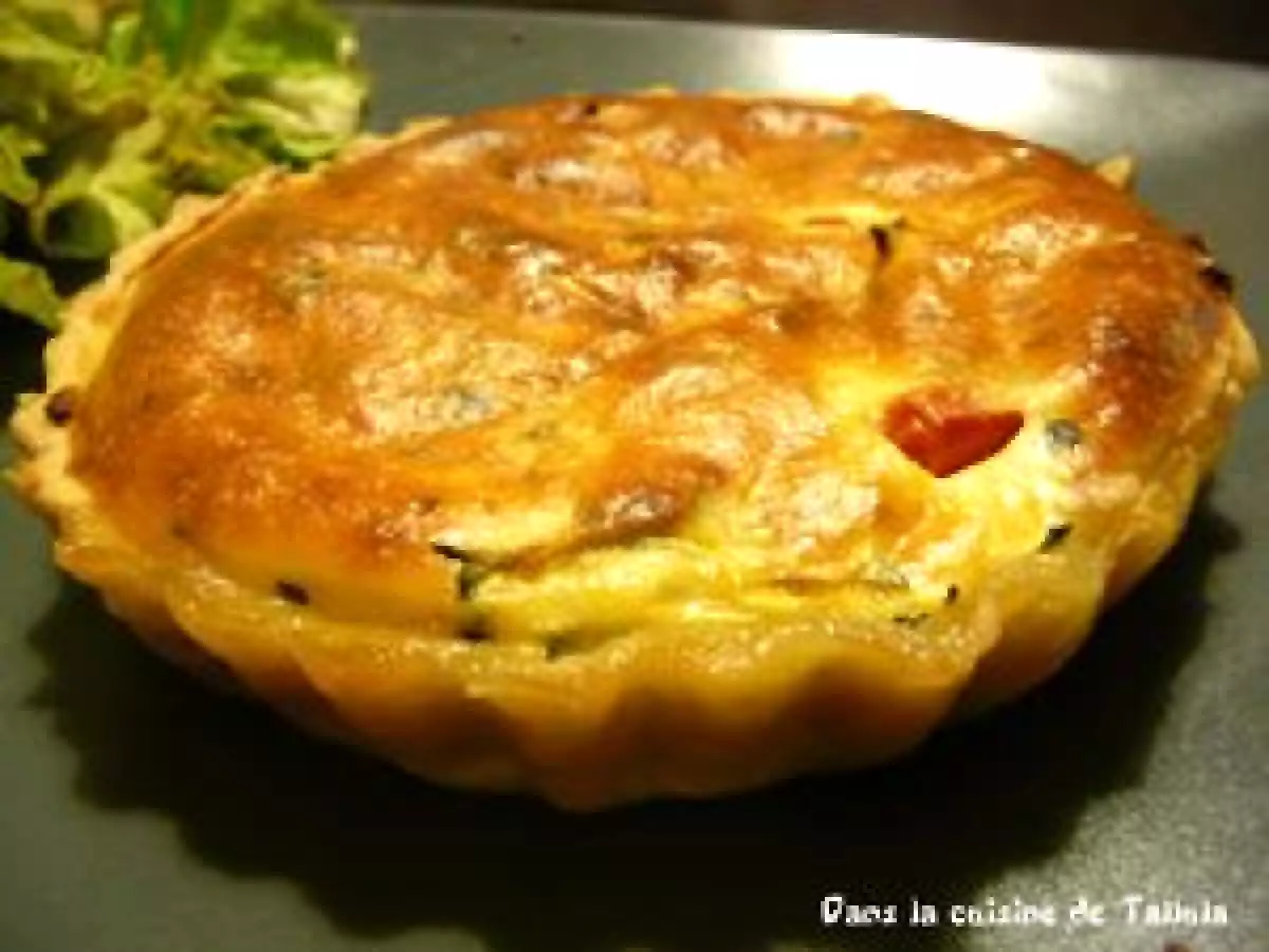 Tartelettes courgette/poivron à la ricotta