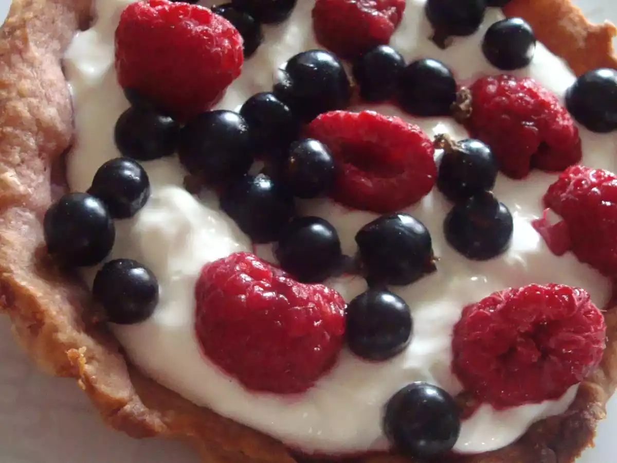 Tartelettes framboises/cassis/mascarpone