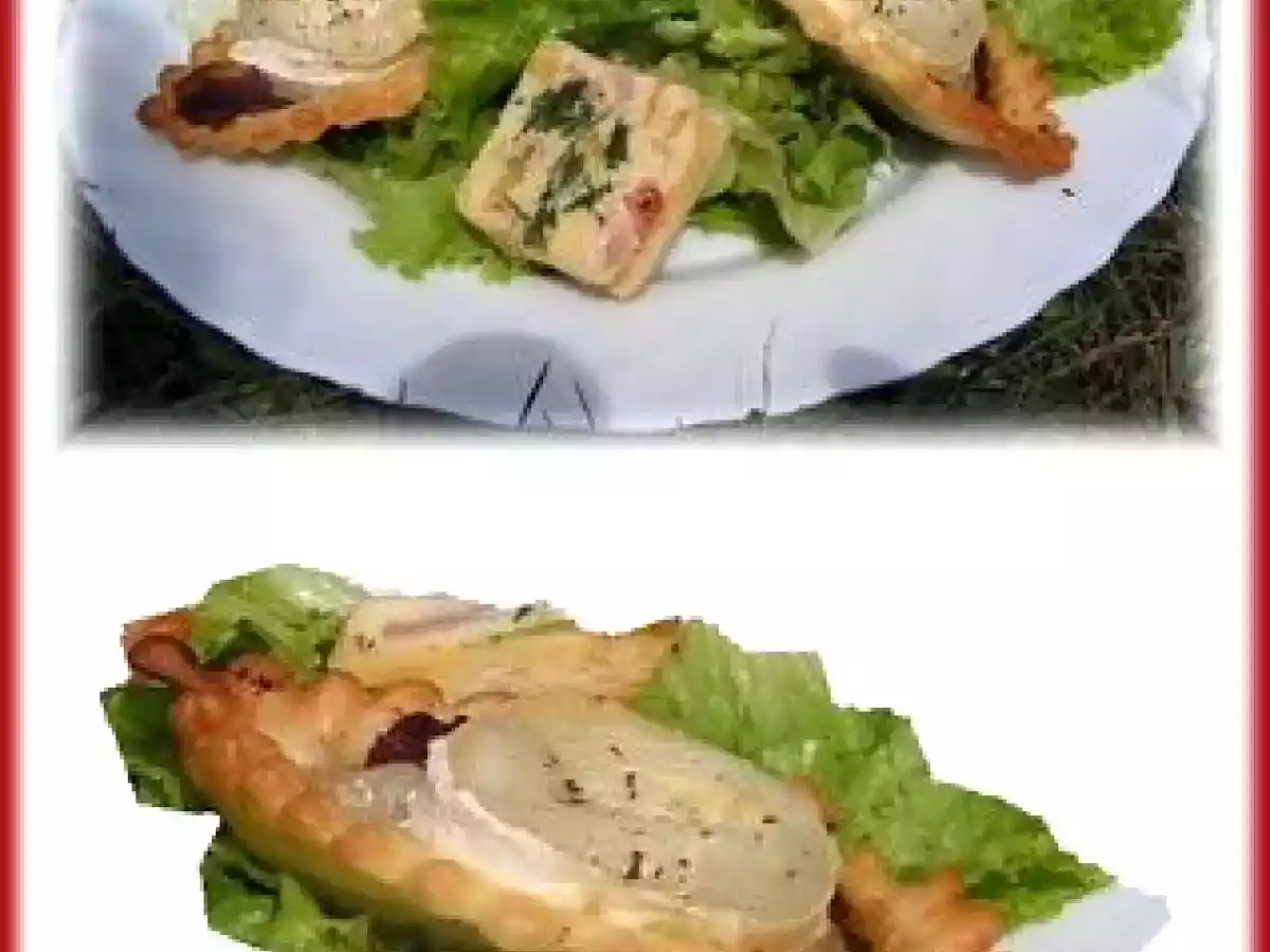 TARTELETTES magret de canard au chèvre