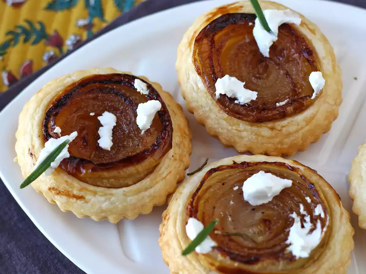 Tartelettes tatin à l'oignon