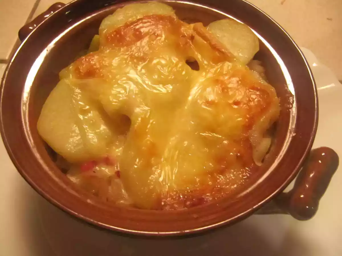 Tartiflette aux poireaux