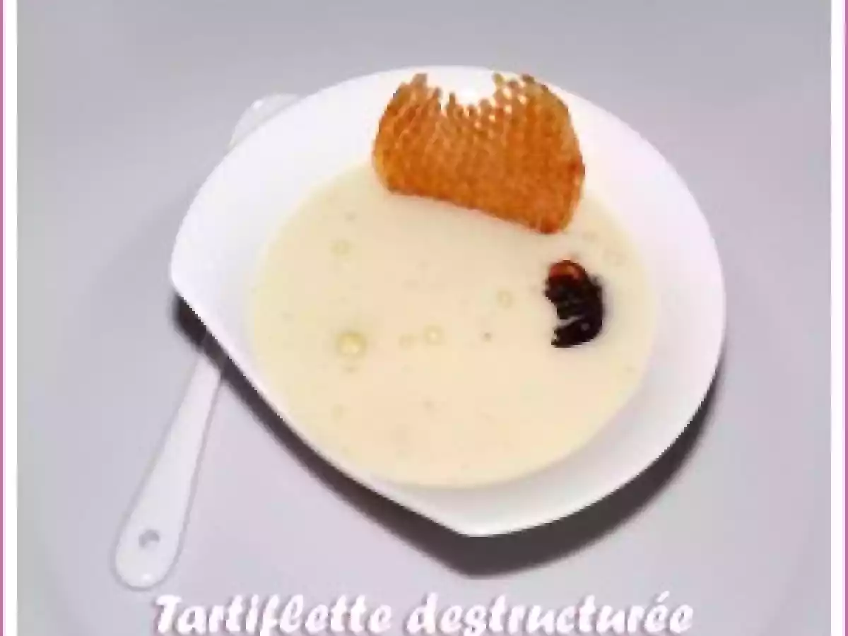 Tartiflette destructurée ( premier essai siphon)