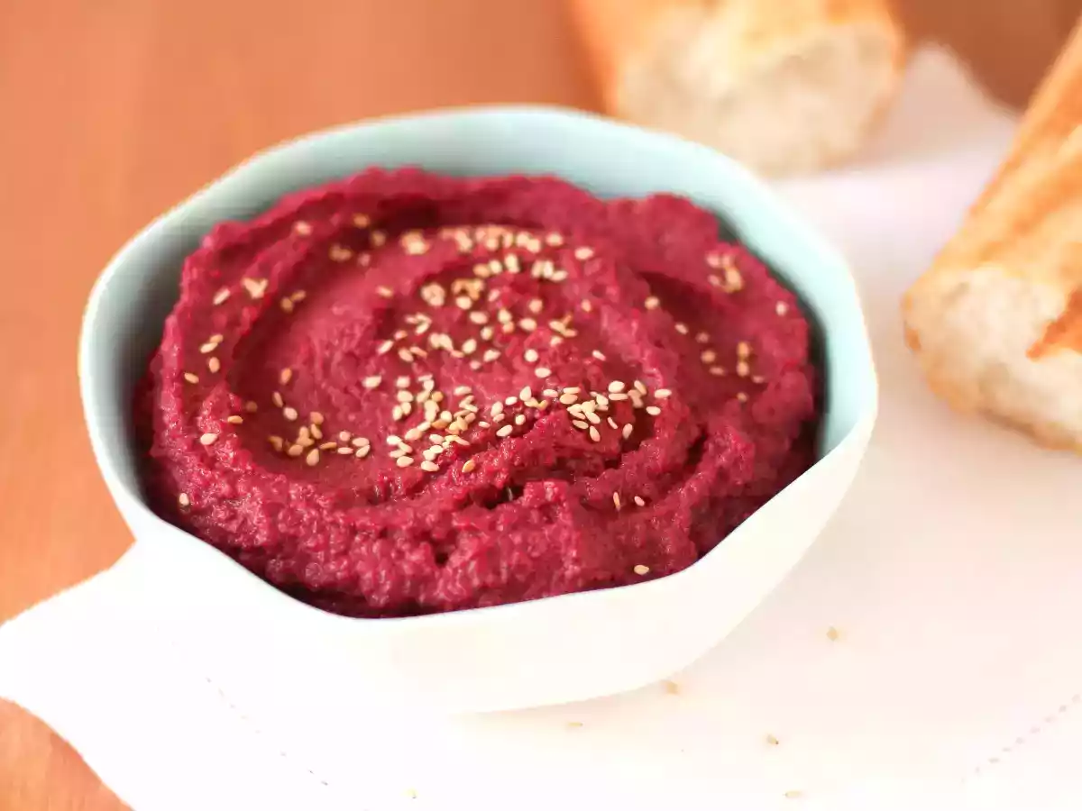 Tartinade à la betterave et au sésame